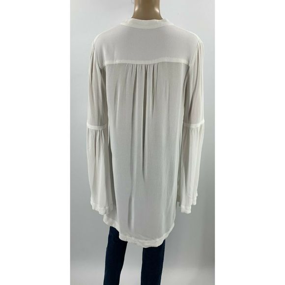 Free People Easy Girl Top Size M White Tunic - Picture 6 of 8
